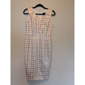 Kate & Lily Sleeveless Geometric Print Sheath Dress Size 6 Corpcore Academia